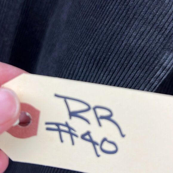 Solo Jazz  Italian Long Black Corduroy Blazer - Picture 10 of 10